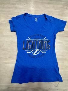 Small Woman’s Tampa Bay Lightning v neck shirt
